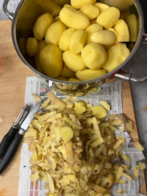 Gefüllte Paprika mit Kartoffelpüree