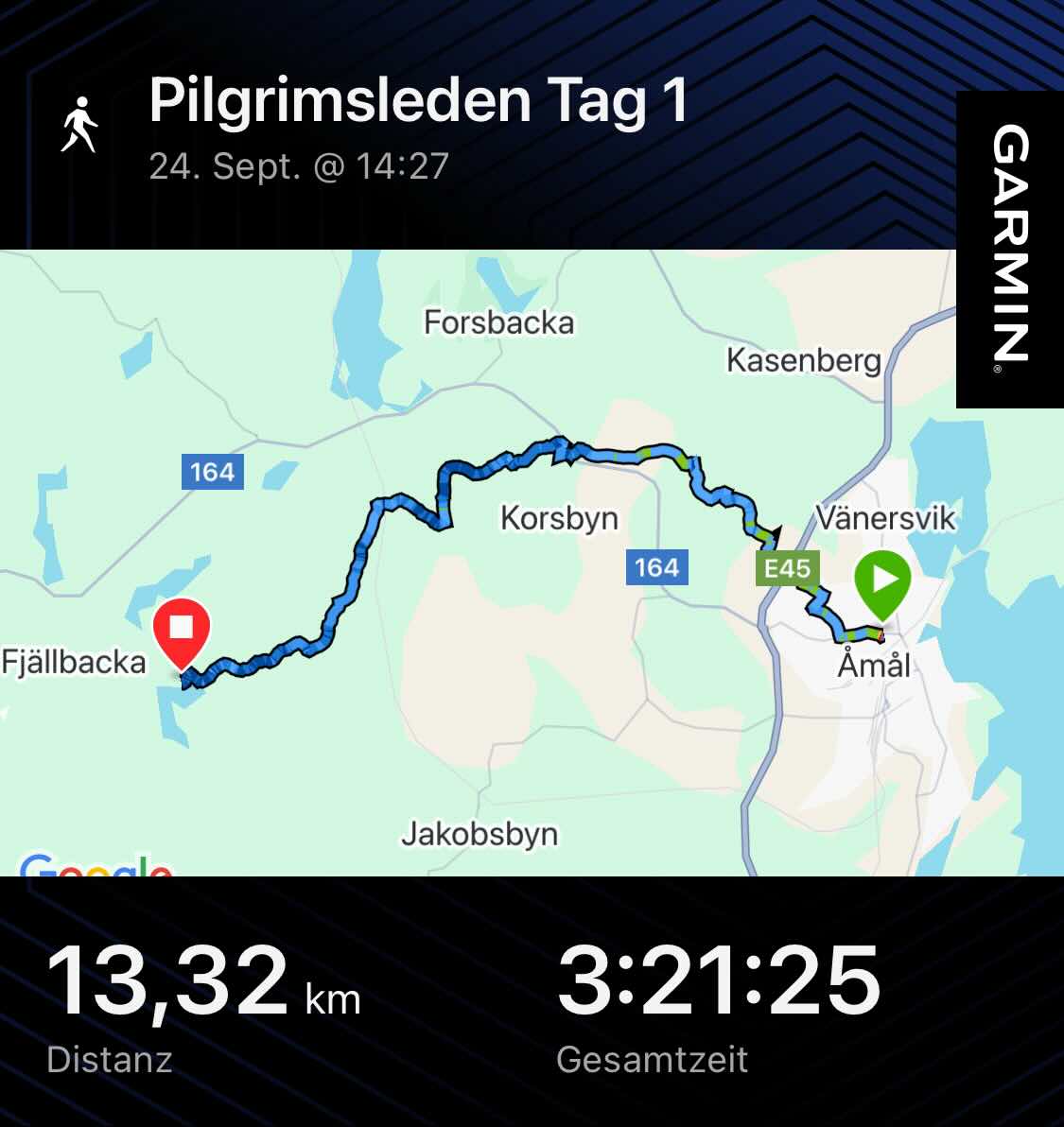 Viertägige Wanderung durch Schweden entlang des Pilgrimsleden Dalsland