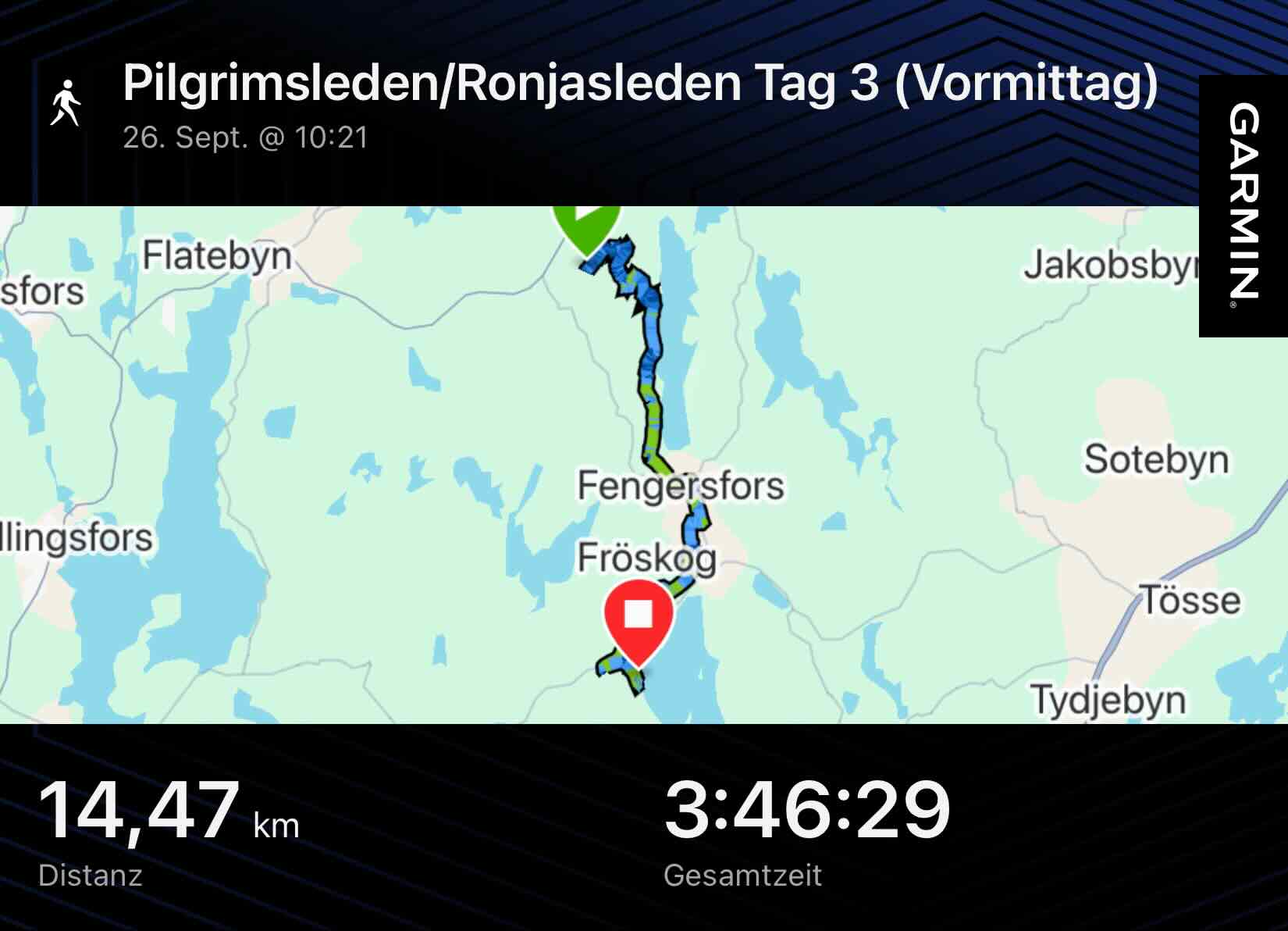 Viertägige Wanderung durch Schweden entlang des Pilgrimsleden Dalsland