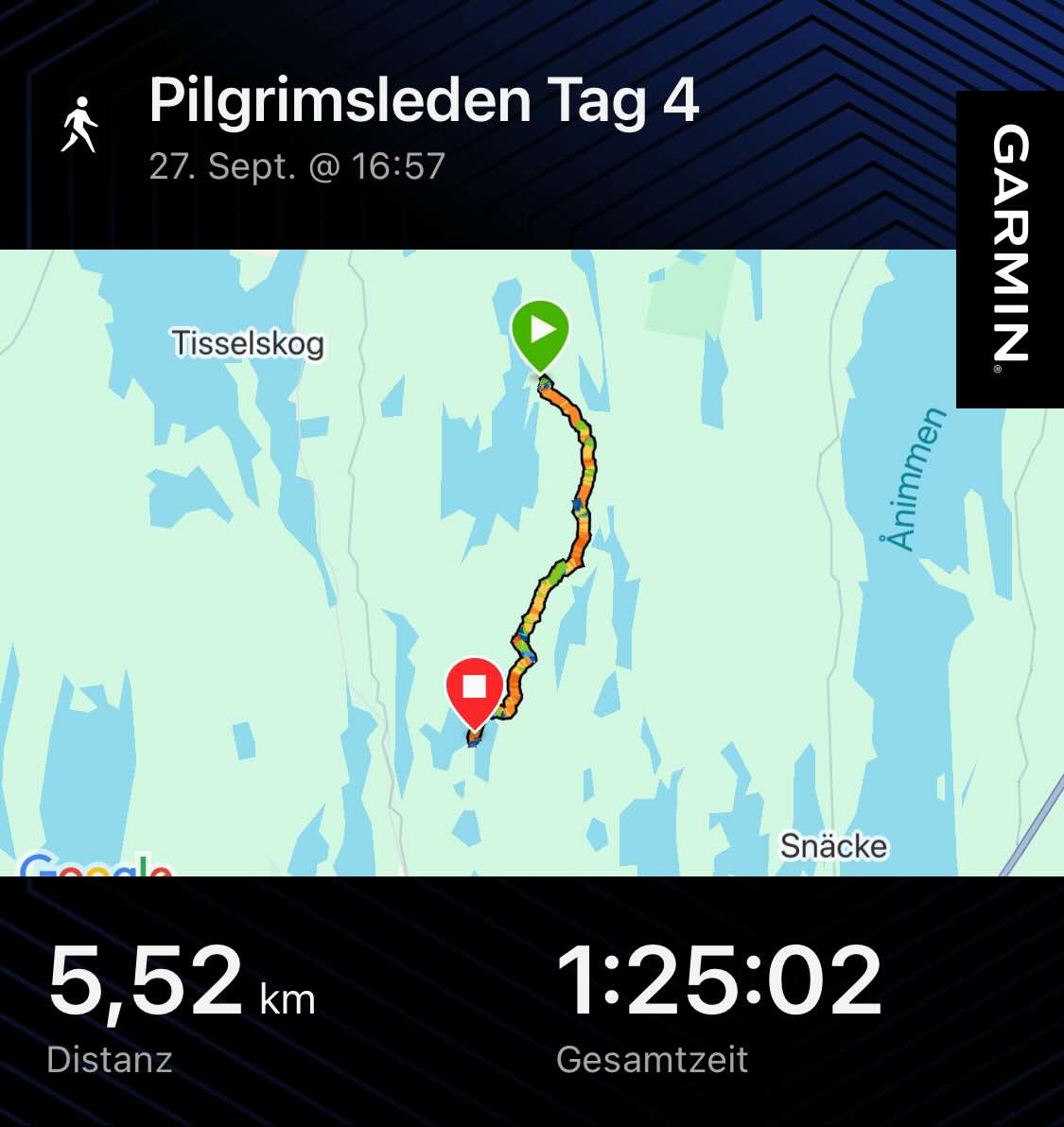 Viertägige Wanderung durch Schweden entlang des Pilgrimsleden Dalsland