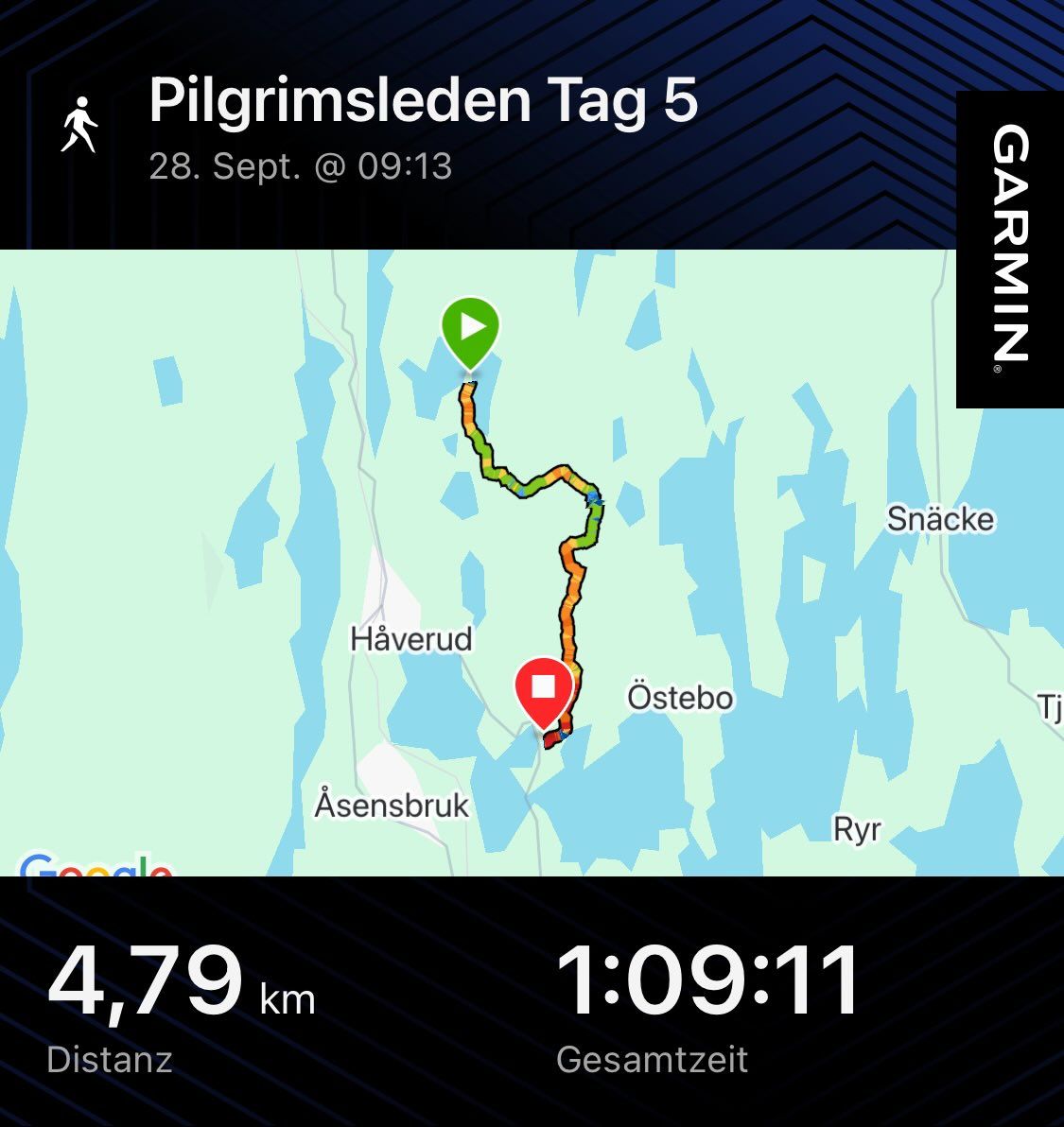 Viertägige Wanderung durch Schweden entlang des Pilgrimsleden Dalsland