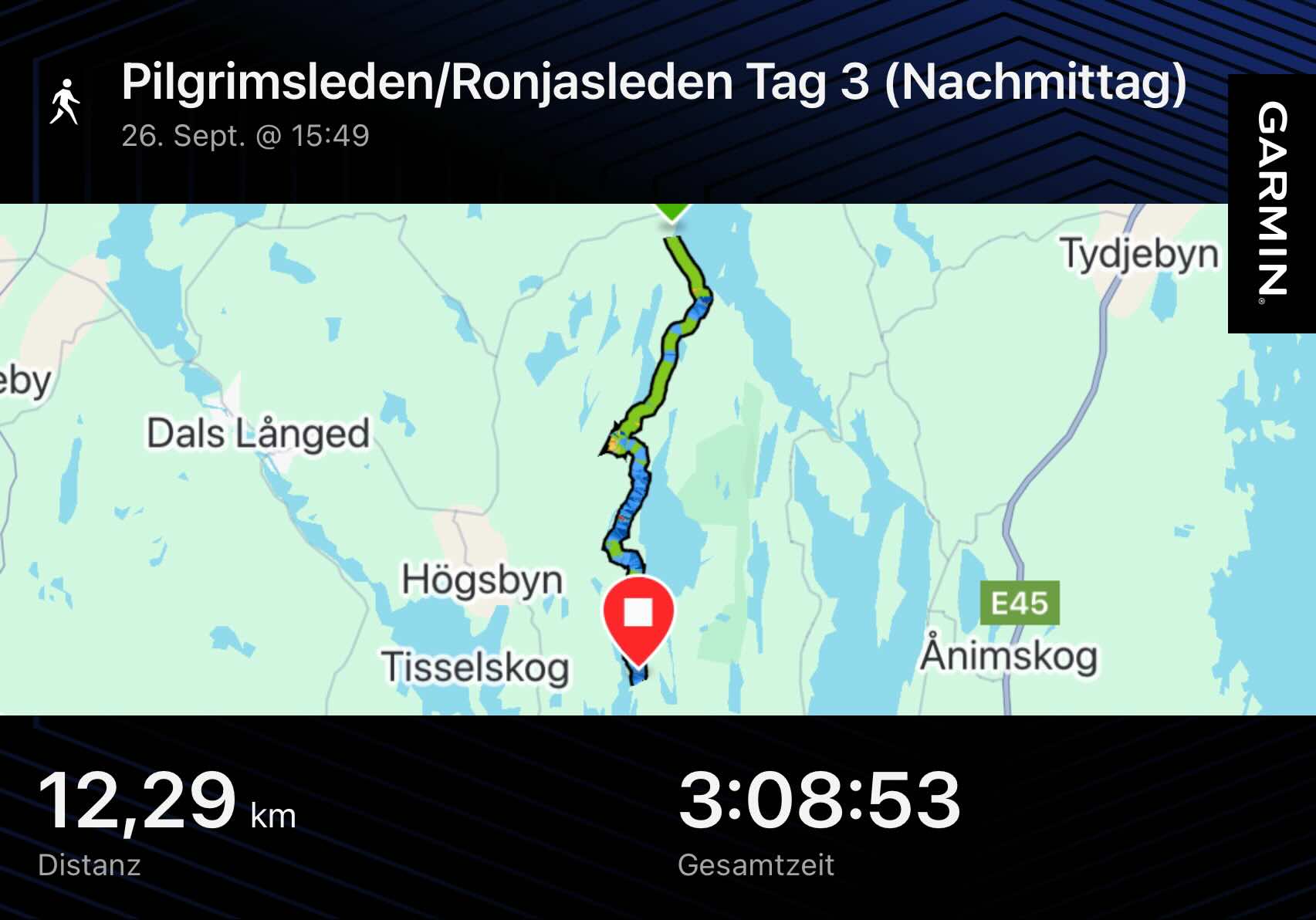 Viertägige Wanderung durch Schweden entlang des Pilgrimsleden Dalsland